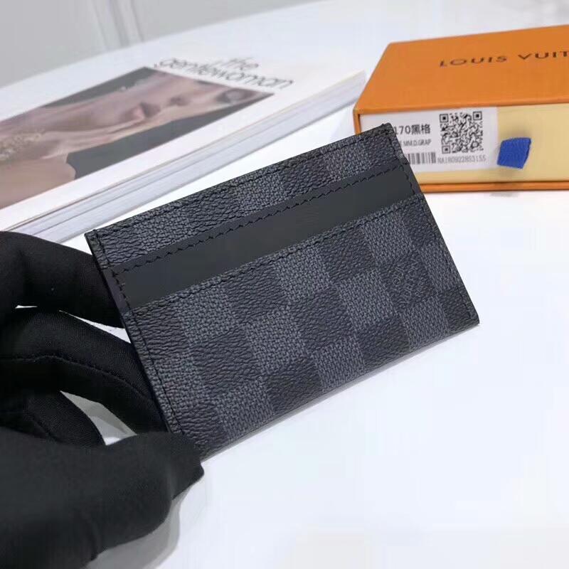 Louis Vuitton Wallets N62170 Black Grid